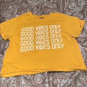 Good Vibes Only Crop Top